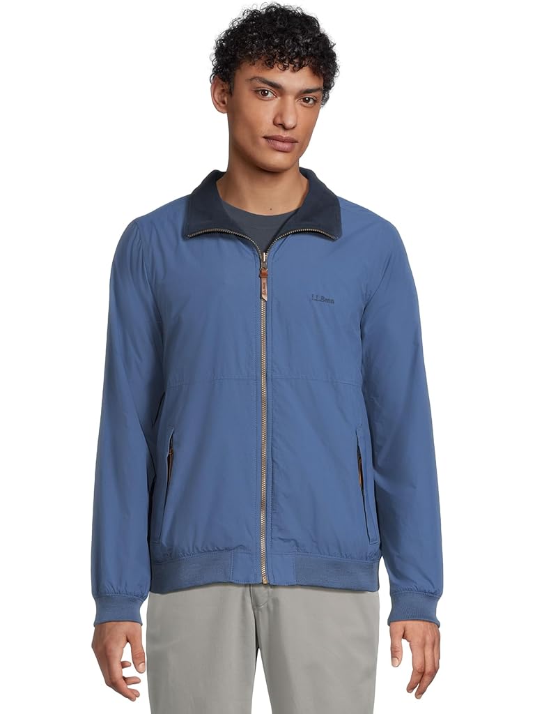 Blue L.L.Bean Reversible Warm Up Jacket Men's Regular