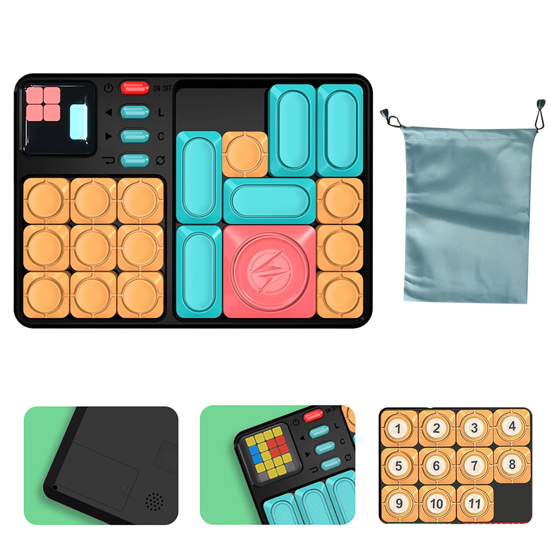 Amazon | 子供用 Huarong Road パズルおもちゃ、スーパー