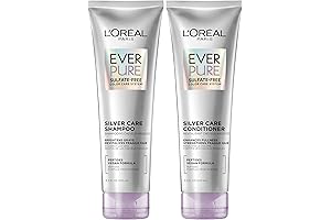 L'Oreal Paris EverPure Silver Care Shampoo and Conditioner Set: Transform Your Gray...