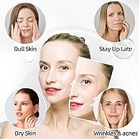 Vista 5 de Suero de vitamina C para la cara: vitamina C y E, ácido hialurónico, colágeno y niacinamida, suero iluminador, hidratante y antienvejecimiento