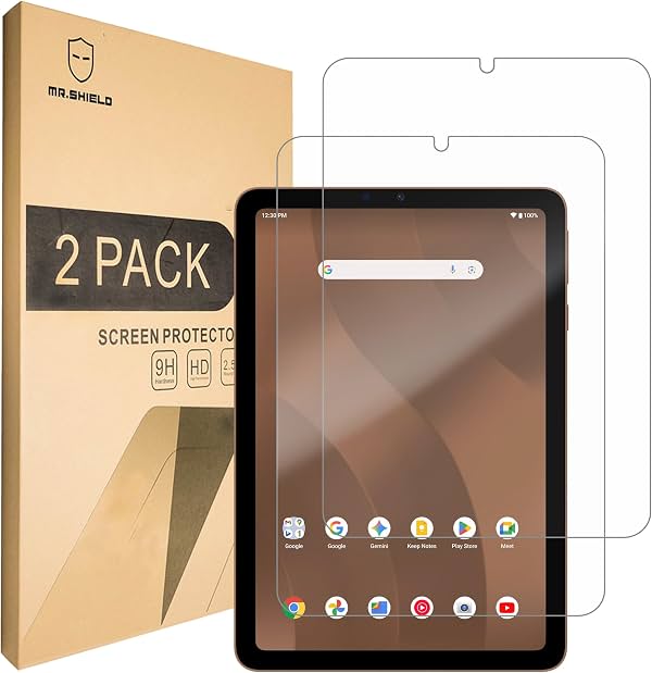 Protector de Pantalla de Vidrio Mr.Shield para onn 8.1" Core Tablet (Modelo 2026) | Paquete de 2 Vidrios Templados Japoneses con Dureza 9H