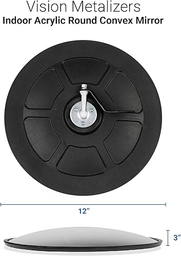 Miniatura 2 de Espejo convexo acrílico de 120pulgadas espejo de seguridad interior redondo para el garaje y el lugar ciego seguridad de la tienda vista lateral del