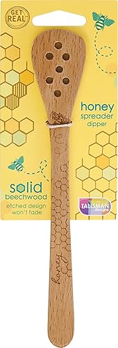 Talisman Designs - Espátula (madera de haya), Honey Bee Collection
