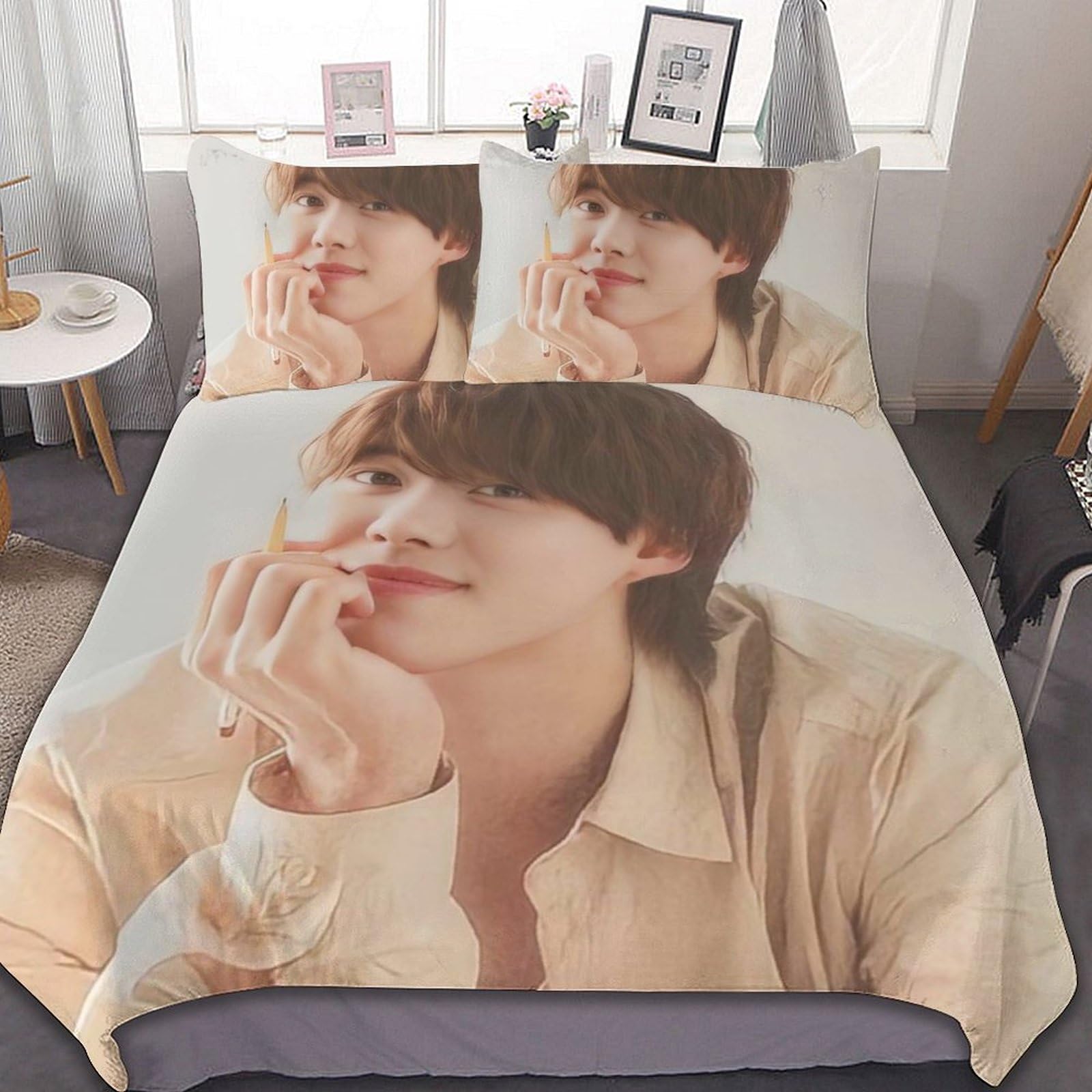 Amazon｜大橋和也 (3) 寝具 3ピース ンベッドスプレッド 枕カバー