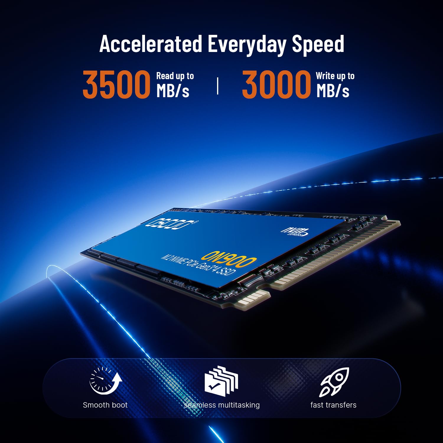 1TB NVMe M.2 SSD bis zu 3500 MB/s Lesegeschwindigkeit, 3000 MB/s Schreiben, PCIe 3.0x4 2280 SSD Interne Festplatte Gen3 NVMe 3D TLC NAND Auch PC, laptops Werden eingesetzt