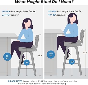 Bekrvio Swivel Counter Height Bar Stools Set of 3, 26 Upholstered Faux Leather Barstools with Back and Bent Wood Legs, Mid Century Modern Bar Chair Island Stool for Kitchen Counter, Black