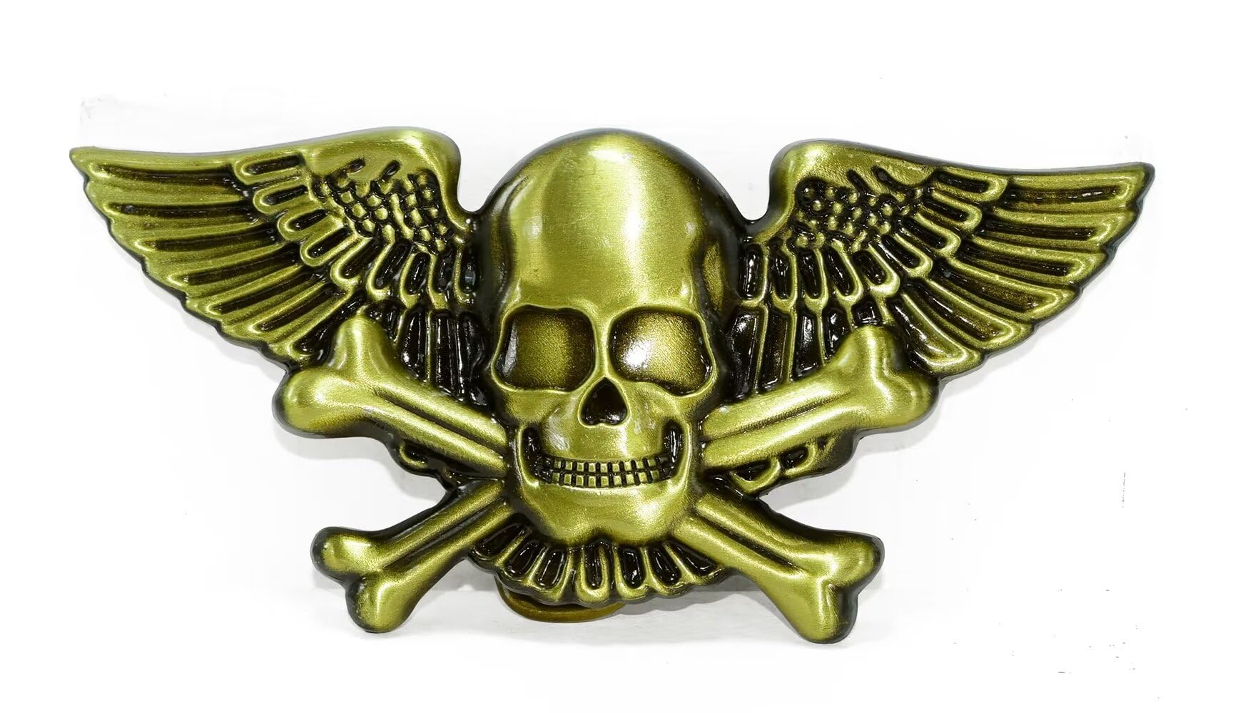 GURANSE Winged Skull Evil Angel Belt Buckle Cowboy Western Style Clothing Accessories