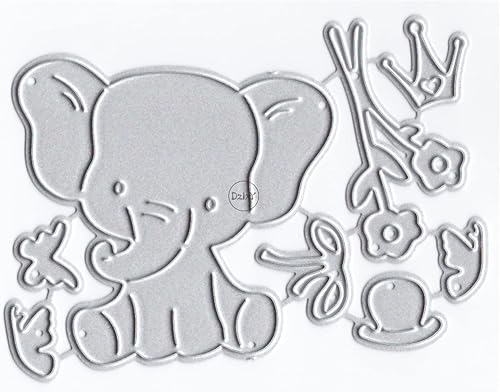 Vista 30 de DzIxY Troqueles de corte de metal de cangrejo elefante para hacer tarjetas, papel de gofrado, troquelados, plantillas de máquina de álbumes de 11