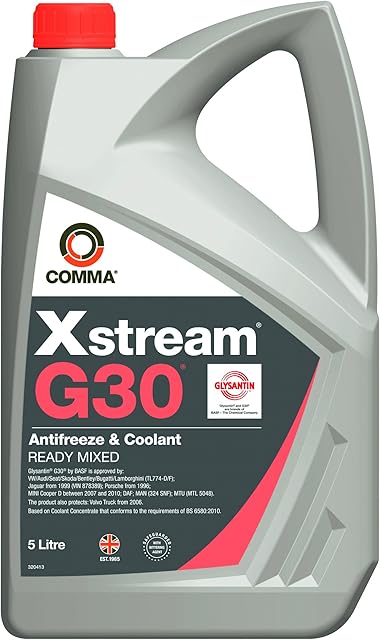 Comma XSM5L 5L Xstream G30 Antifreeze and Coolant Ready Mixed - Grey