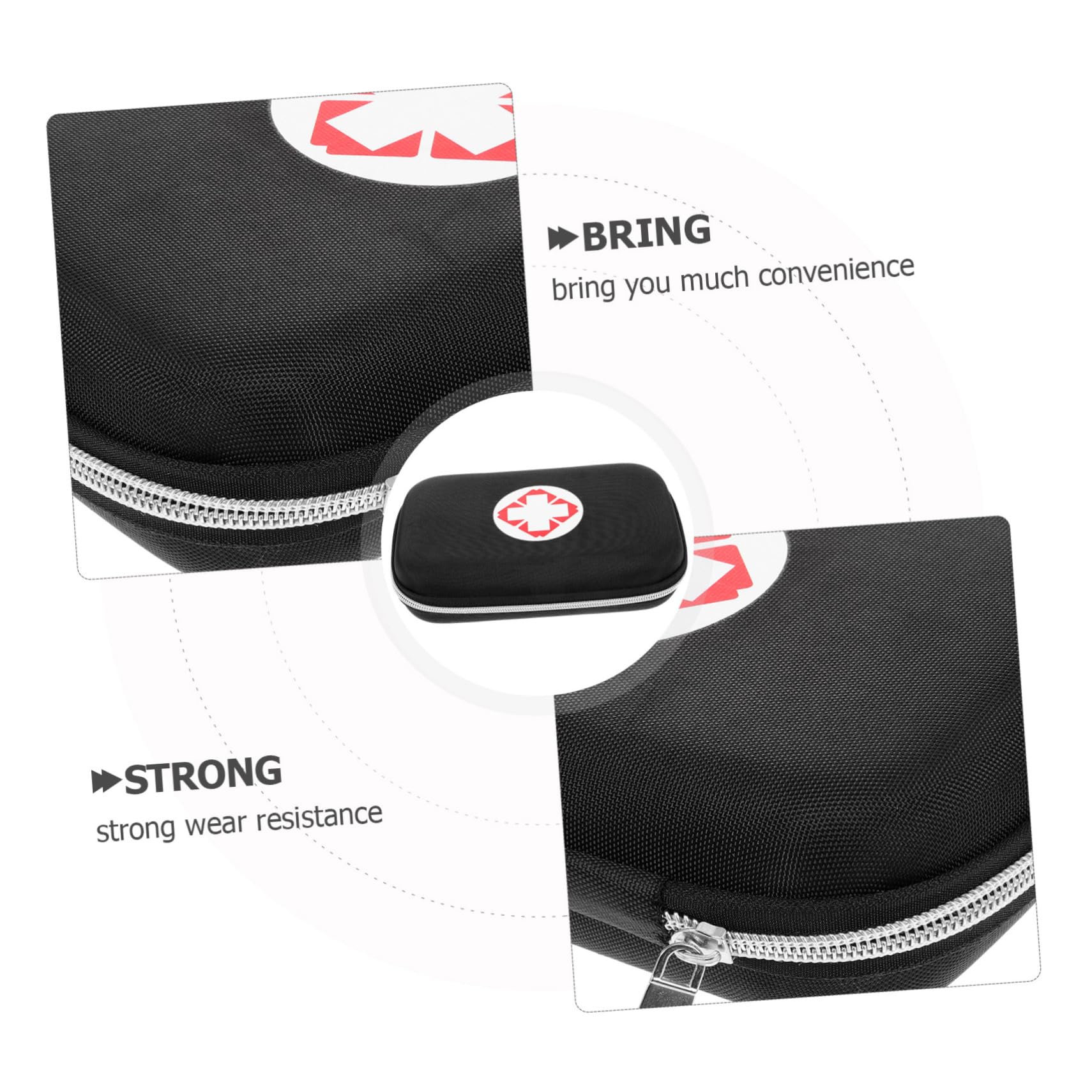 PACKOVE 5pezzi Portatile Per e Escursioni Kit e Resistente Per Medicinali e Accessori Per e Outdoor