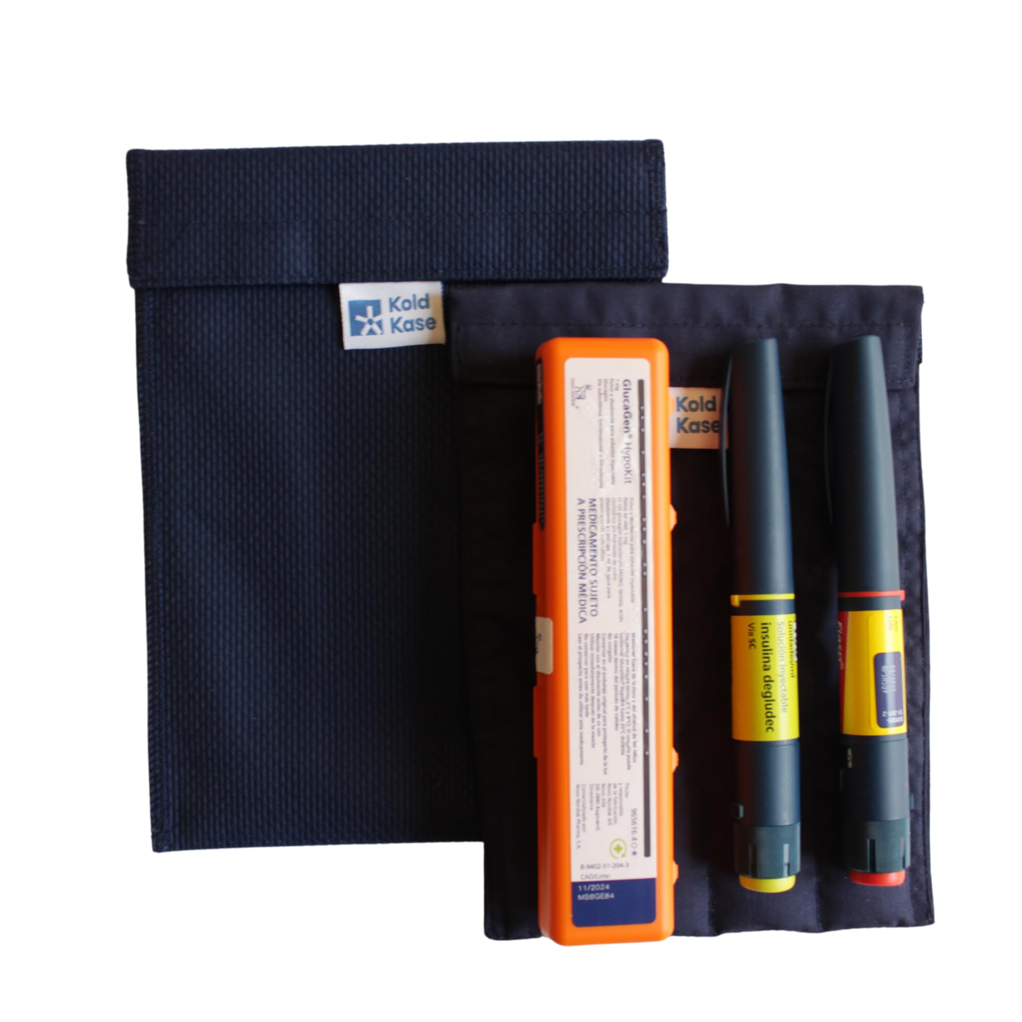 Kold Kase - Nevera para Insulina Portátil Familiar | Azul | Estuche Isotérmico sin Electricidad | Mantiene Medicamentos Frescos en Viajes | Ideal para Uso Familiar | Reutilizable y Versátil