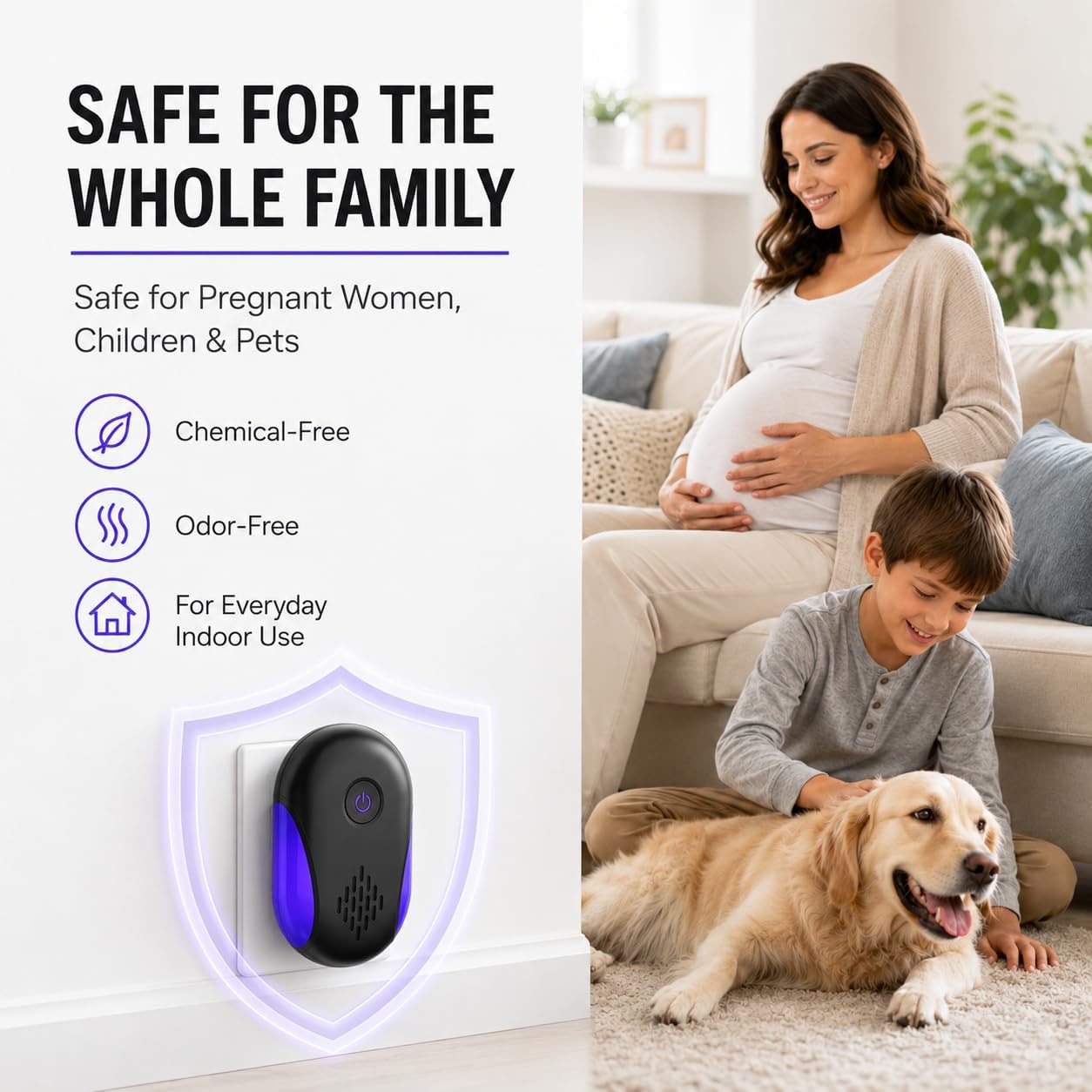 2026 Upgraded Ultrasonic Repeller 6 Packs, Indoor Ultrasonic Repellent for Roach, Rodent, Mouse, Bugs, Ant, Mosquito, Mice, Spider, Electronic Plug in Pest Control