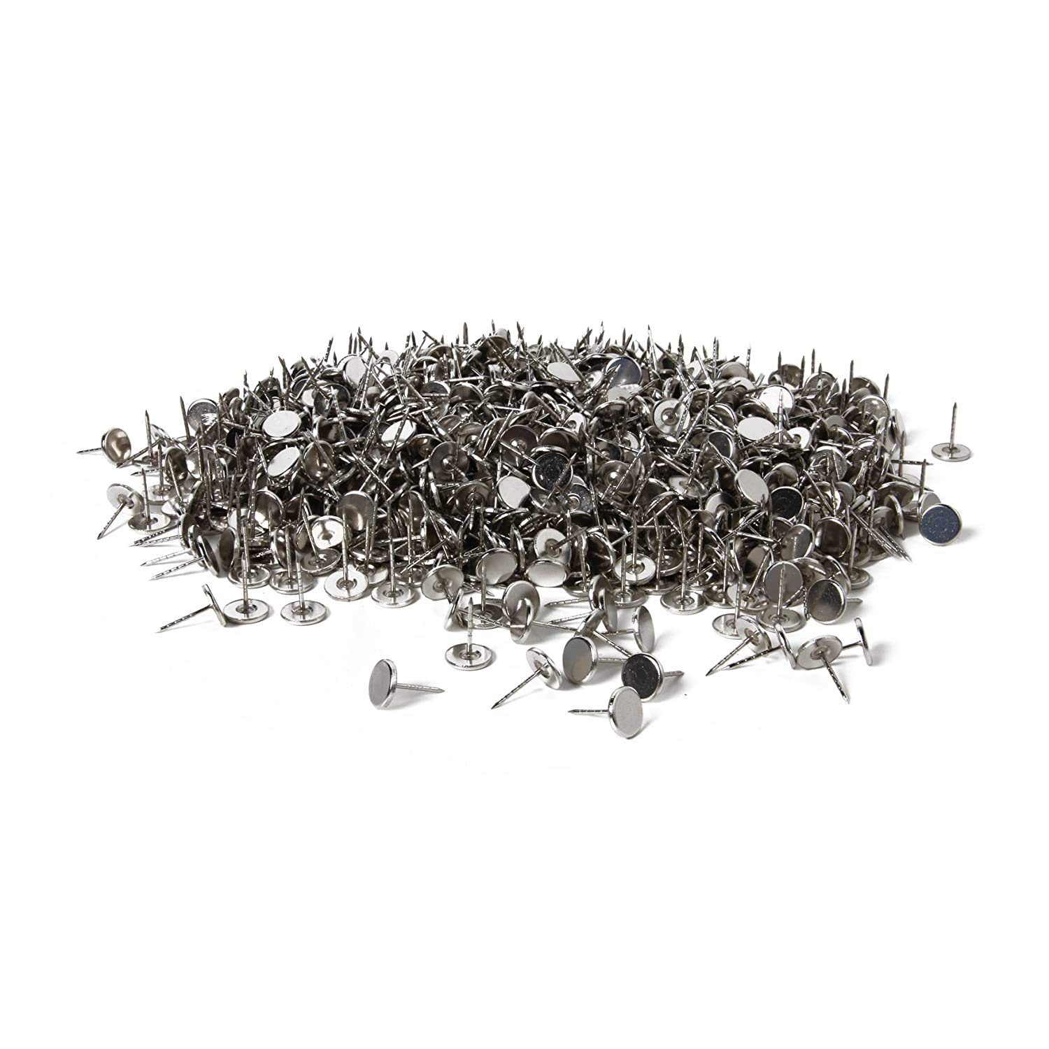 Lot de 1 000 épingles métalliques à tête plate pour équipement de vente au détail Anti-vol Encre et étiquettes de sécurité rigides 20 mm