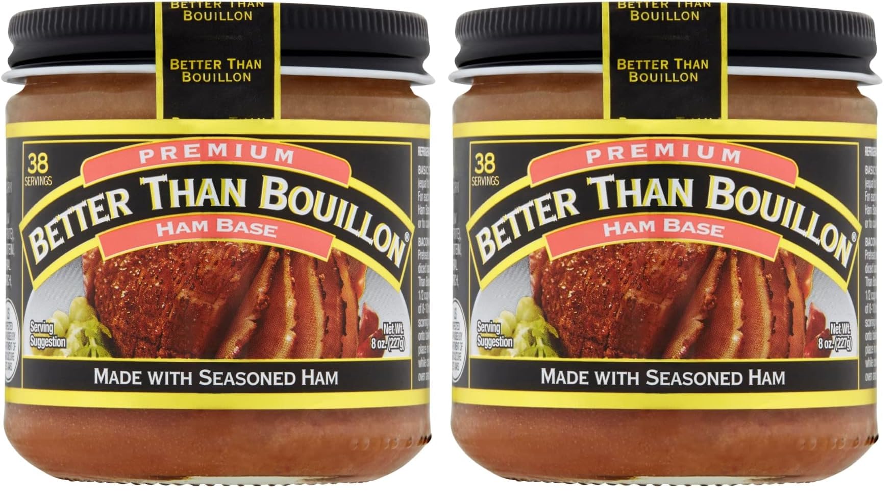 Premium Ham Base by Better Than Bouillon – 8 Ounce (Pack of 2), Pack of 2, Model 00053606