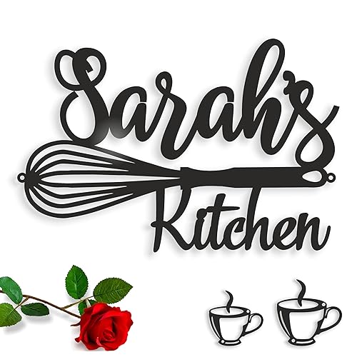 Miniatura 12 de Custom Metal Kitchen Sign - Personalized Name Sign for Farmhouse Decor - Wall Art for Mom's Kitchen - Housewarming Gift - Hanging Plaque