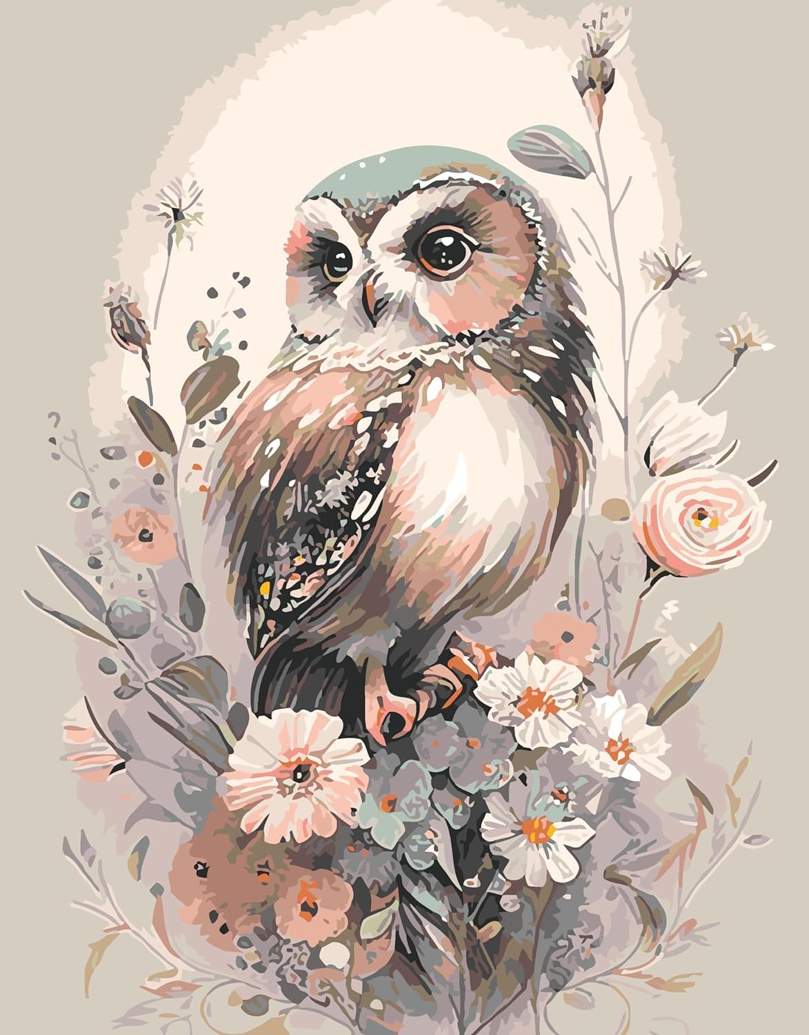 Owl Counted Cross Stitch Kits for Adults, Animals Stamped Cross Stitch Kits for Beginners, Needlepoint Cross-Stitch Patterns Embroidery Kits Arts and Crafts for Home Decor 12×16 Inch-image-14