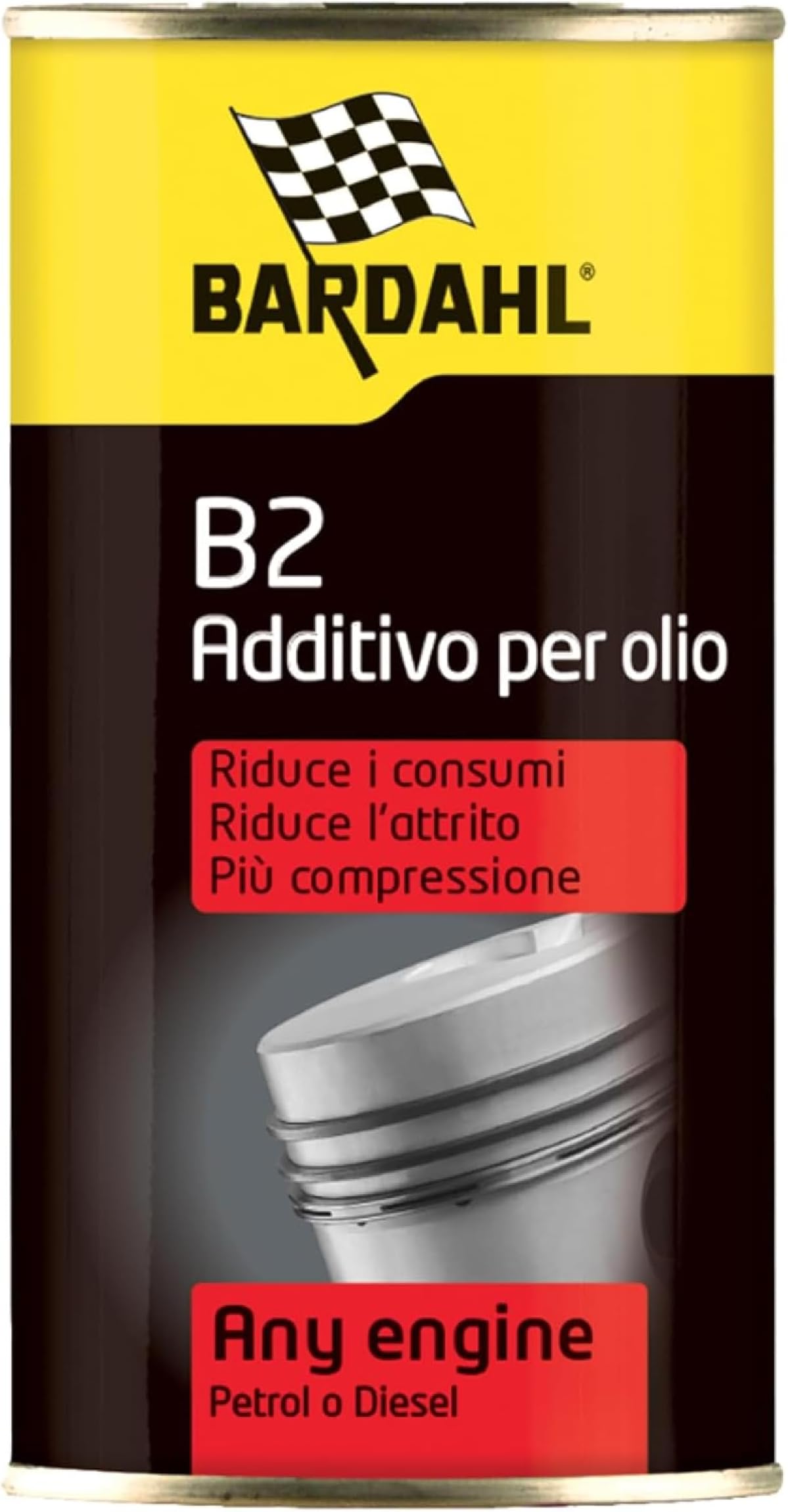 Oil Additive B2, Suitable for all Petrol and Diesel Engines, Improves Engine Performance, 300 ml
