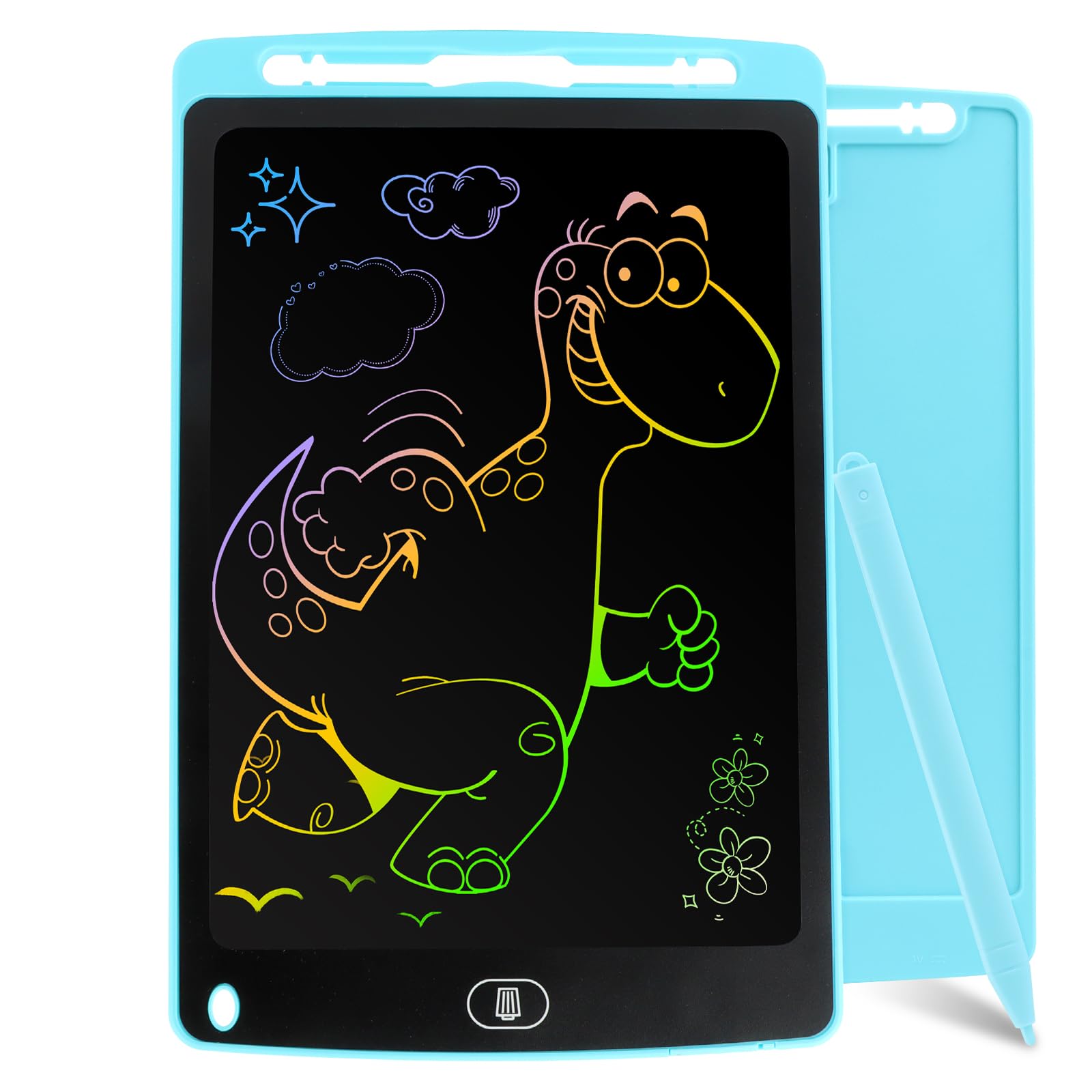 Tableta Escritura Niños,LCD Tableta de Dibujo, 10 Pulgadas Tableta Escritura Niños,Cumpleaños para Niñas y Niños 3 4 5 6 7 Años(Azul)