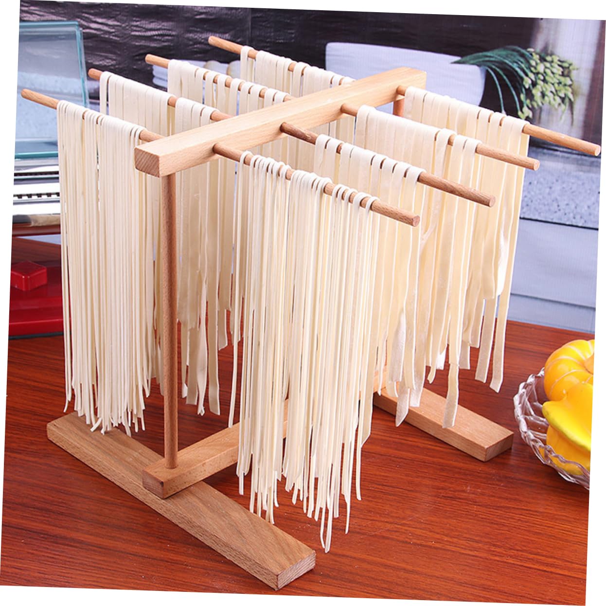 Essiccatoio per Pasta in Legno Arancia, Asciuga Pasta