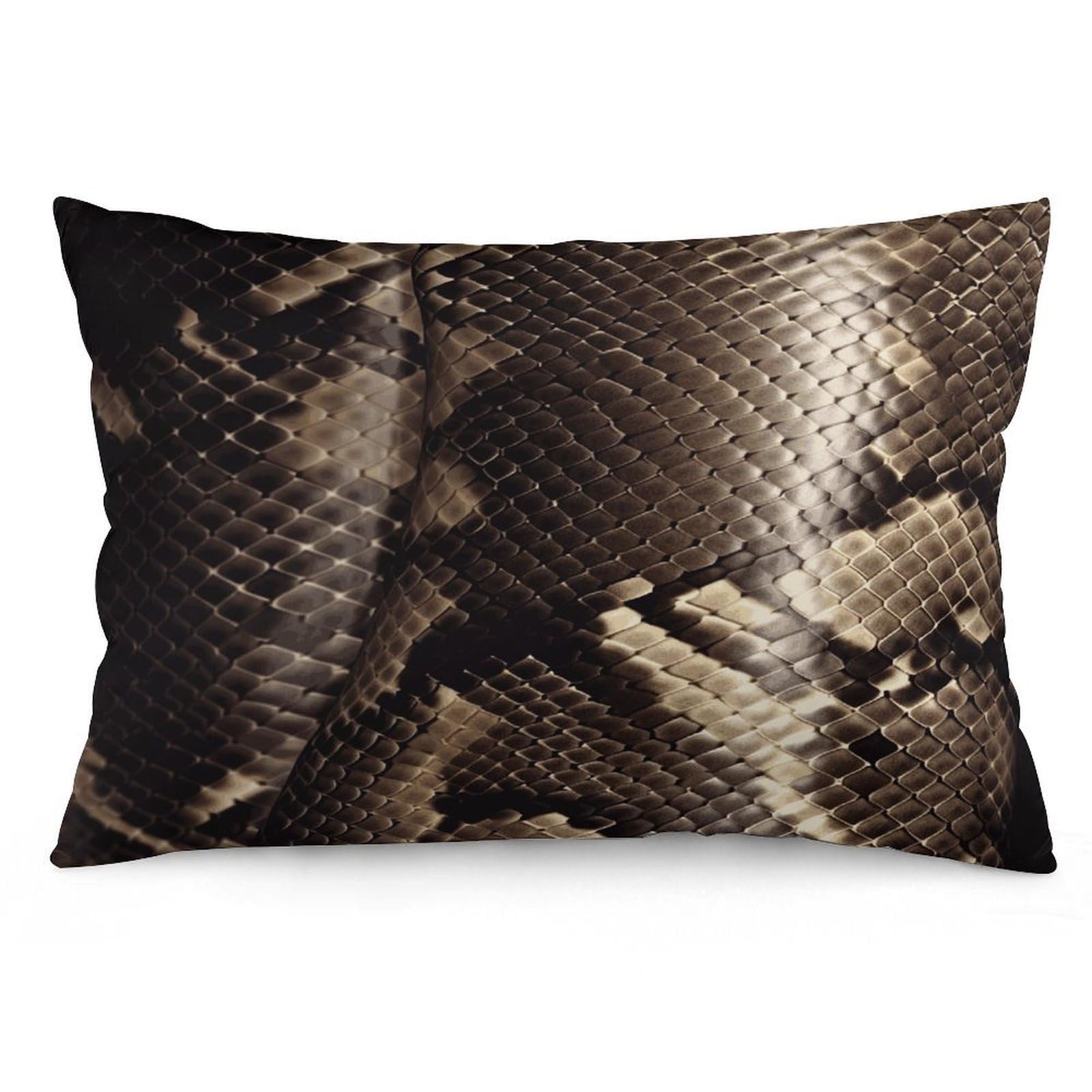 Wsoihfec Style Snake Skin Throw Pillow Covers Decorative, Pillow Cases Soft Plush, Modern Farmhouse Boho Cushion Cover For Bed Couch Sofa Living Room Spring Decor12 X20