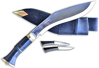 Official Issued - Genuine Kukri/Khukuri- 9 Inch Nepal Armies Service Issue Kukri Knife -Traditional Horn Handle- Handmade in Nepal - GK&CO. Kukri House