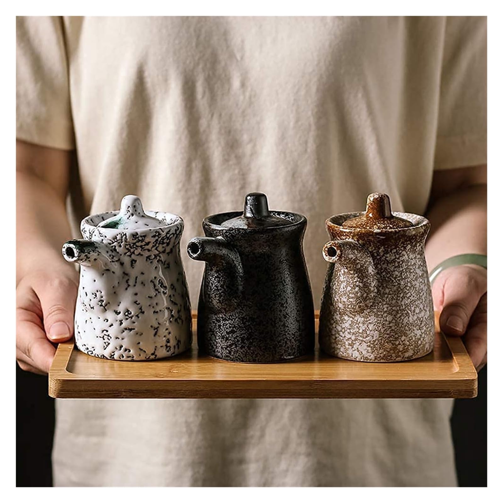Dosificador de Aceite y Vinagre Dispensador de Aceite y vinagre, vinagrera de Aceite/Salsa de Soja/vinagrera, condimento líquido for cocinar en la Cocina, 160ml cocinando