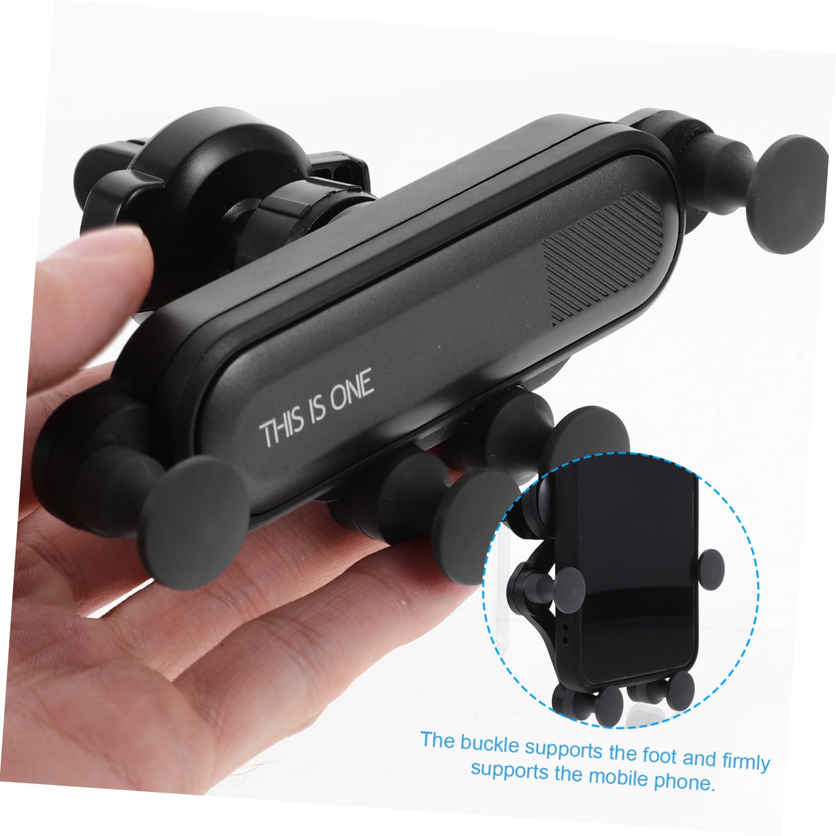 Mobestech 3pezzi Supporto per Cellulare da Auto Invisibile Supporto Telescopico per Bocchetta Aria Design Innovativo Antiscivolo Compatibile con Smartphone da Rotazione e Stabilità Avanzata