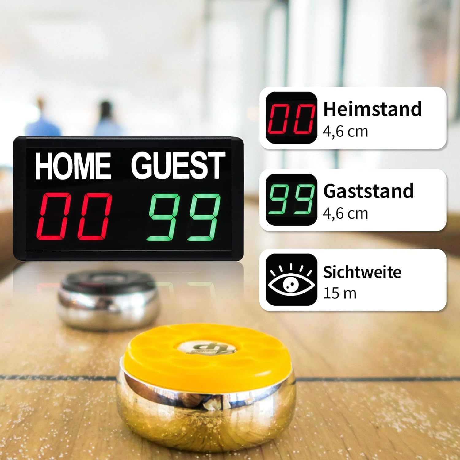 Anzeigetafel Elektronische Digitale Anzeigetafel mit Fernbedienung für Basketball, Fußball, Volleyball
