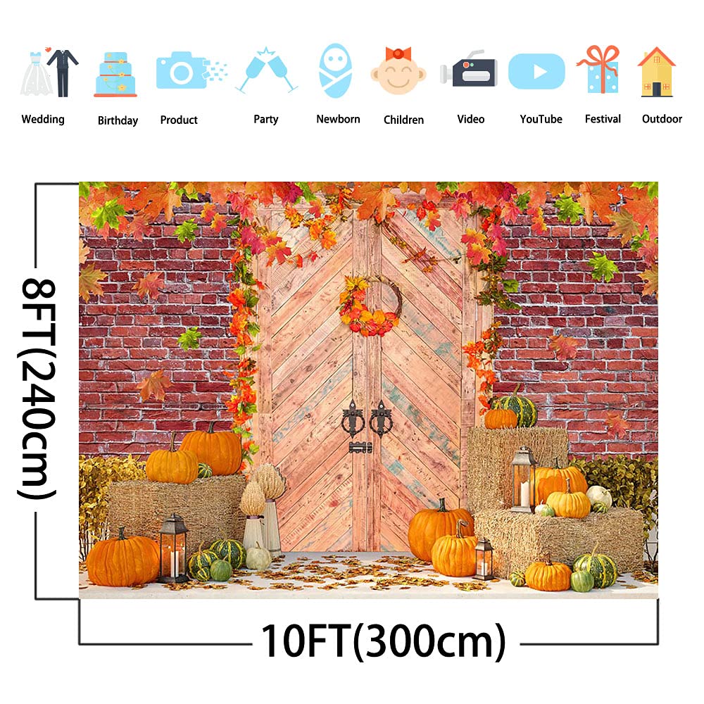 Avezano Fall Birthday Banner – 6x3.6ft Pumpkin & Maple Leaf Backdrop For Autumn Parties & Thanksgiving - View #8