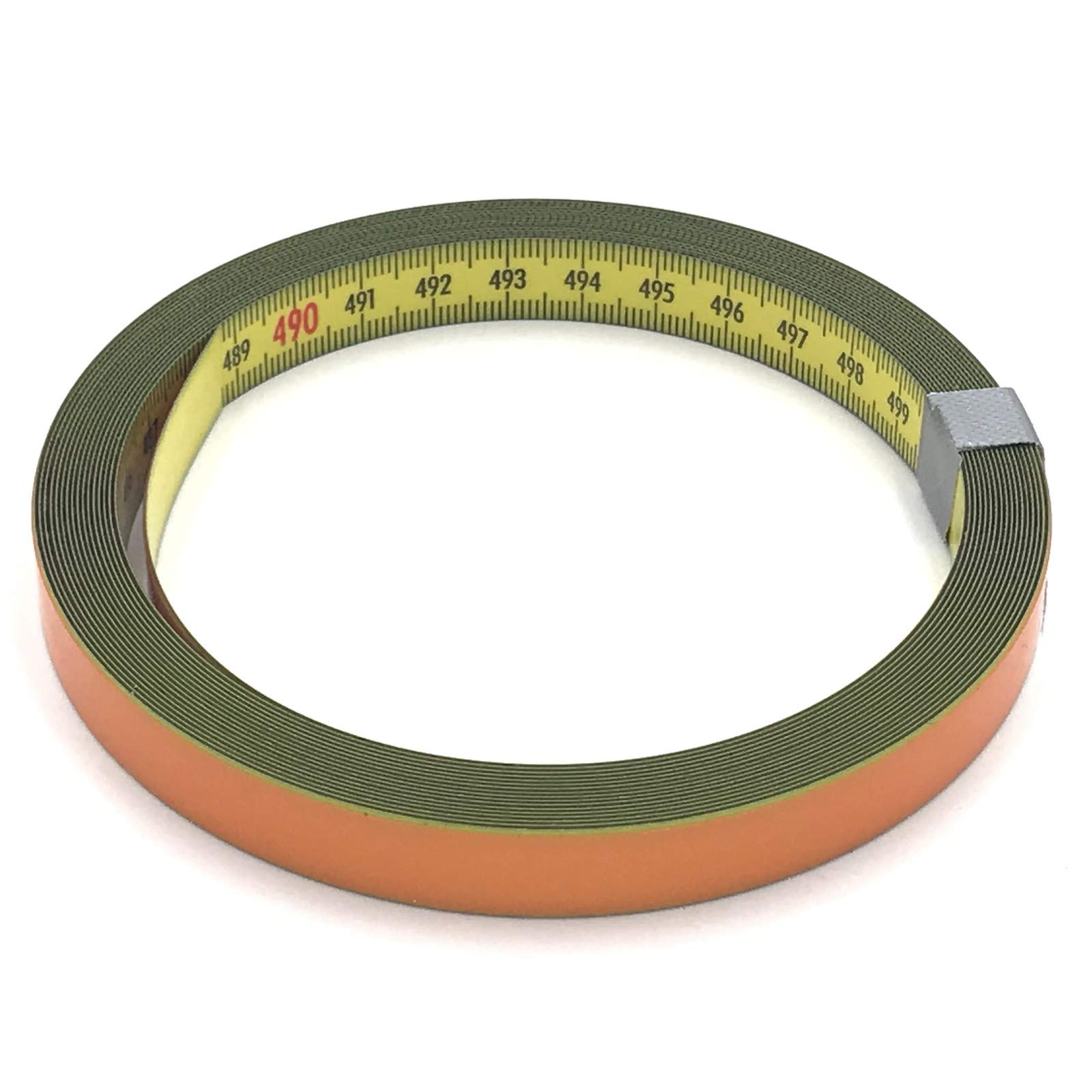 Metro A Nastro Autoadesivo 5 m - Giallo Con Rivestimento In Poliammide – Numerazione Sinistra-Destra – Larghezza 13 mm – Graduazione Duplex – Ideale Per Seghe A Pannello, Banchi Lavoro, Macchinari