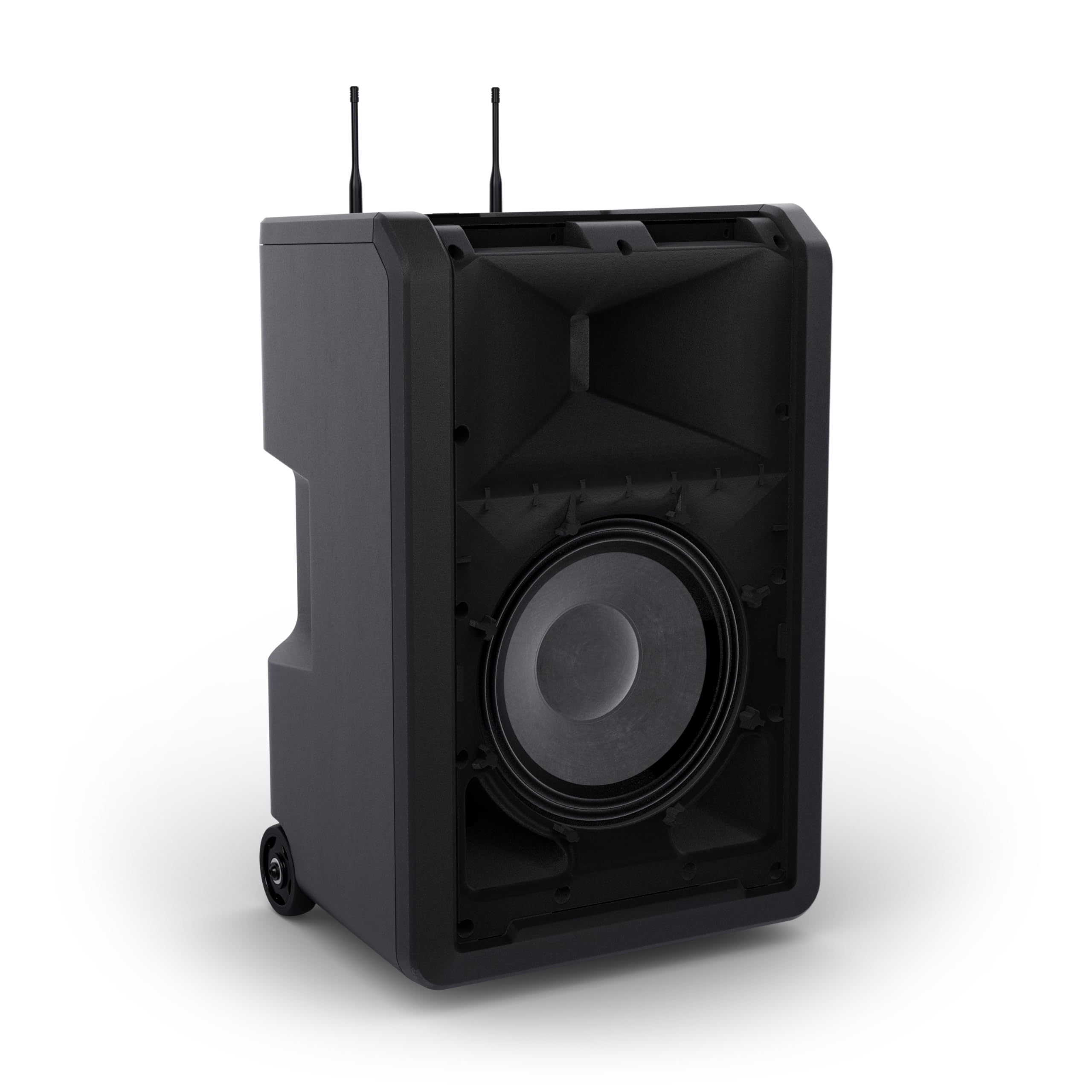 LD SYSTEMS ANNY 10 HHD 2 B8-10" Mobiler Bluetooth PA-Lautsprecher mit Akku, Mixer und 2x Funkmikrofon, schwarz