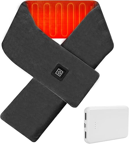 Almohadilla térmica inalámbrica recargable para el cuello calentador de cuello de banco de energía de 5000 mAh para aliviar el dolor envoltura