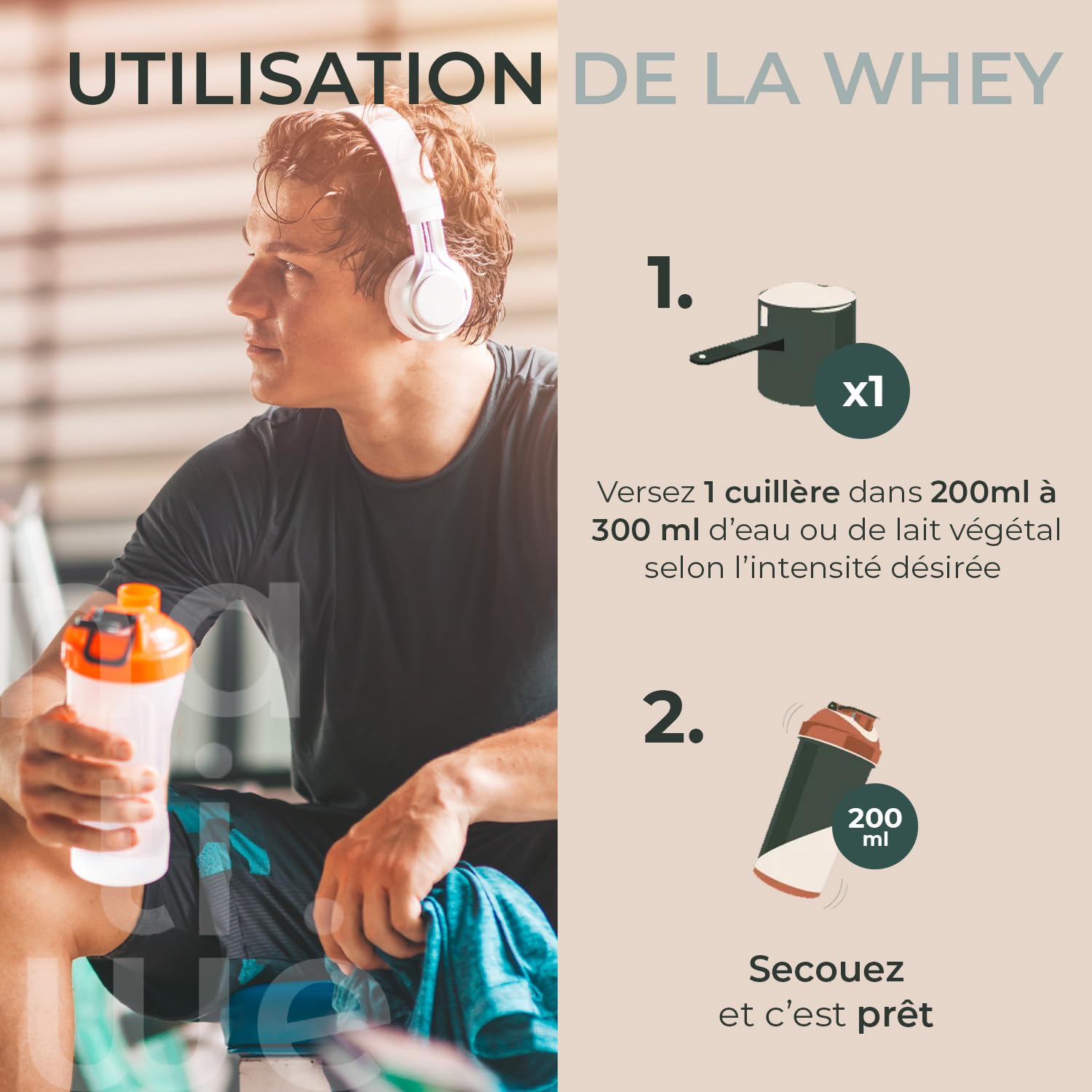 Whey Protéine Isolate - Goût Vanille - Prise De Masse - Meilleure Densité Osseuse, Récupération & Performance - BCAA - Lait De Vache Français - 25g De Protéines Par Dose - Sachet De 1kg