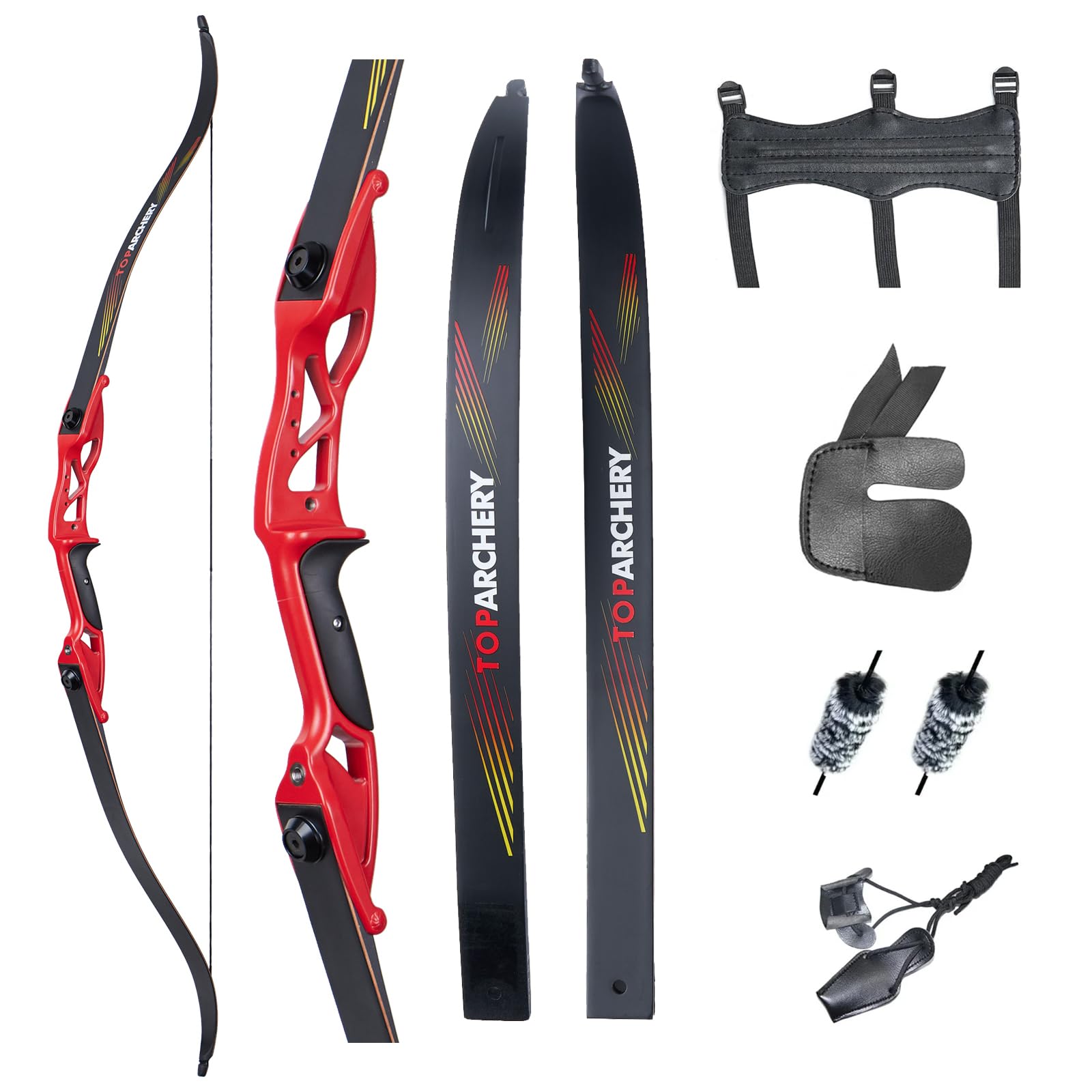 56 Zoll Takedown Recurve Bogen Einsteiger Recurvebogen Recurvebogen Set 18-40lbs für Erwachsene Training Bogensport