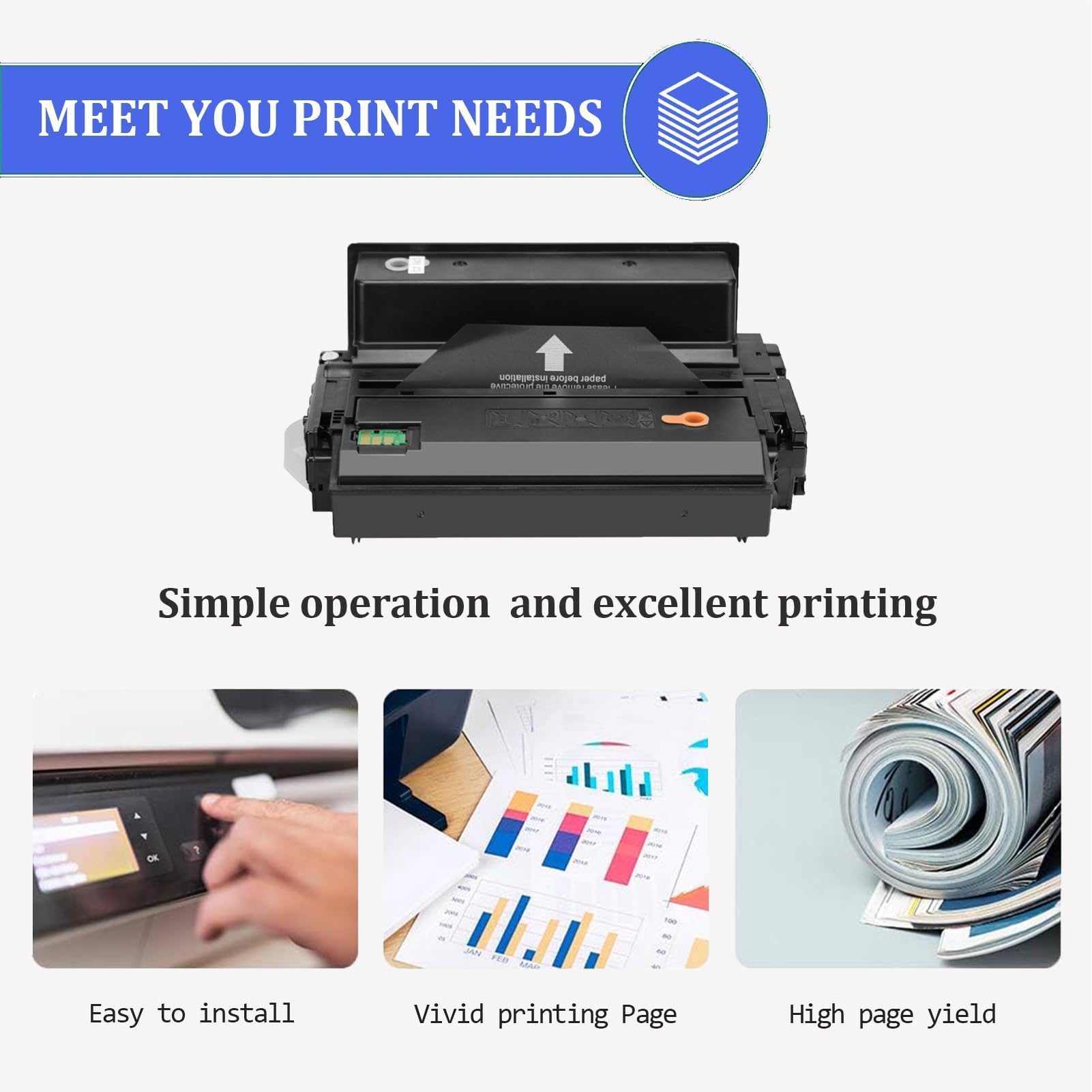 LeciRoba Toner 106A W1106A for HP Laser MFP 135a 135w 135wg 135r 137fnw 137fwg 107a 107w 107r (4-Black) : Buy Online at Best Price in KSA - Souq is now