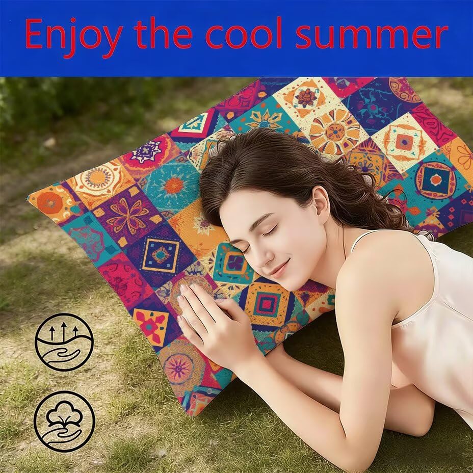 Housse de coussin extérieur imperméable 60x90 cm anti-UV pour terrasse - 4