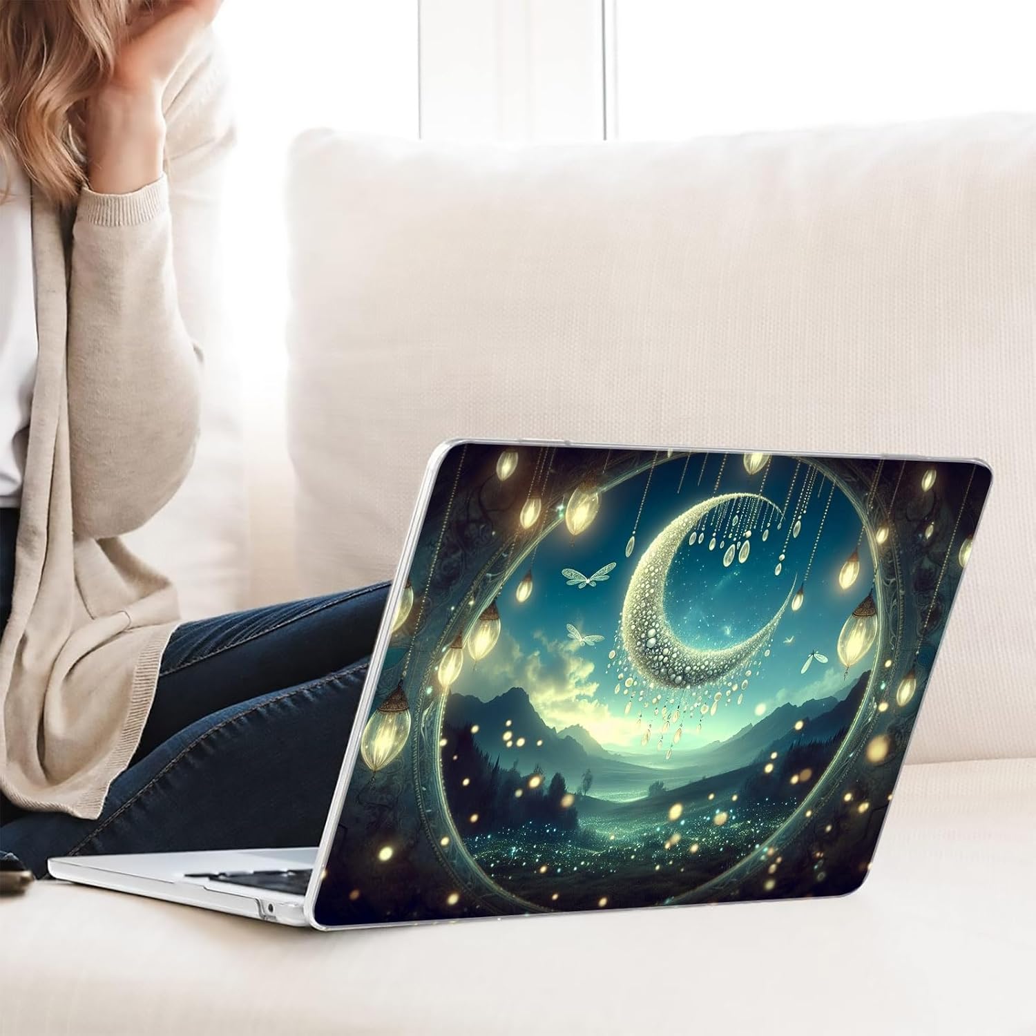 Compatible with MacBook Neo 13-inch, Hard Shell Case with Keyboard Cover and Screen Protector (A3404 A18 Pro chip, 2026 Release) - Moon MC22090