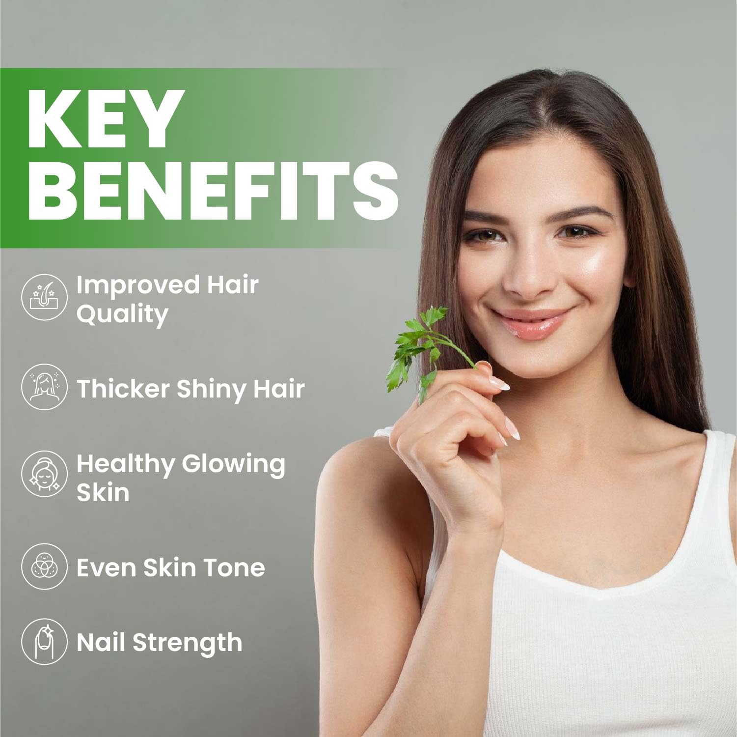 Vlado’s Himalayan Organic Biotin 10000 MCG Supplement For Men And Women With Keratin+Amino Acids+Multivitamin For Healthy Hair, Skin & Nails -120 Vegetarian Tablets - Image 6 thumbnail