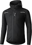 INBIKE Cycling Jackets for Men Women, Thermal Bike Jacket Windproof Breathable Reflective Softshell Windbreaker with Pockets