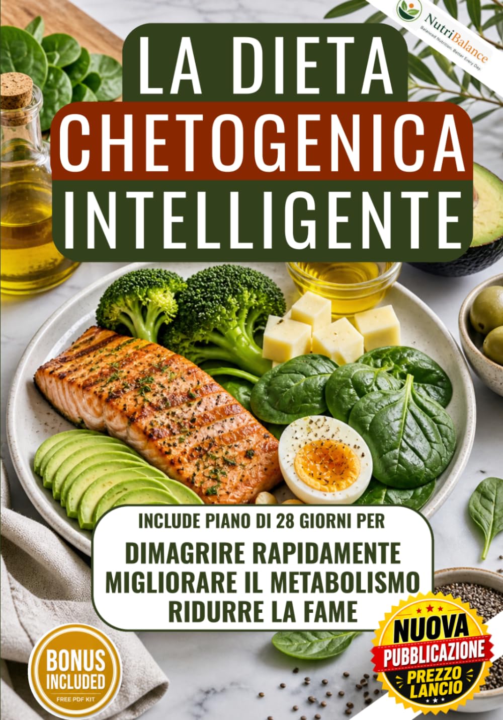 La Dieta Chetogenica Intelligente: Dimagrisci rapidamente, Riduci la fame, Migliora il metabolismo con un piano di 28 giorni e ricette semplici (NutriBalance Collection, Diete e Piani alimentari)