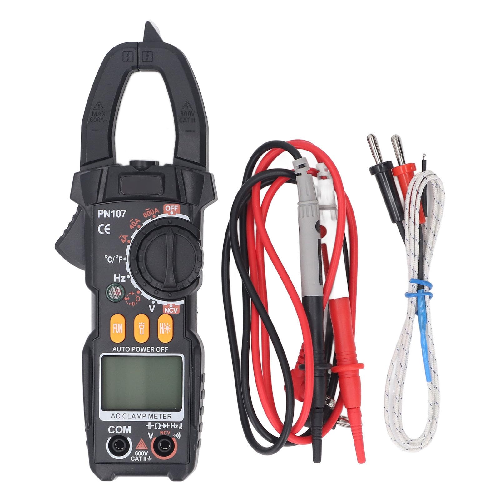 Digital Clamp Multimeter Clamp Measurement NCV Detection Backlit Display for Electrician