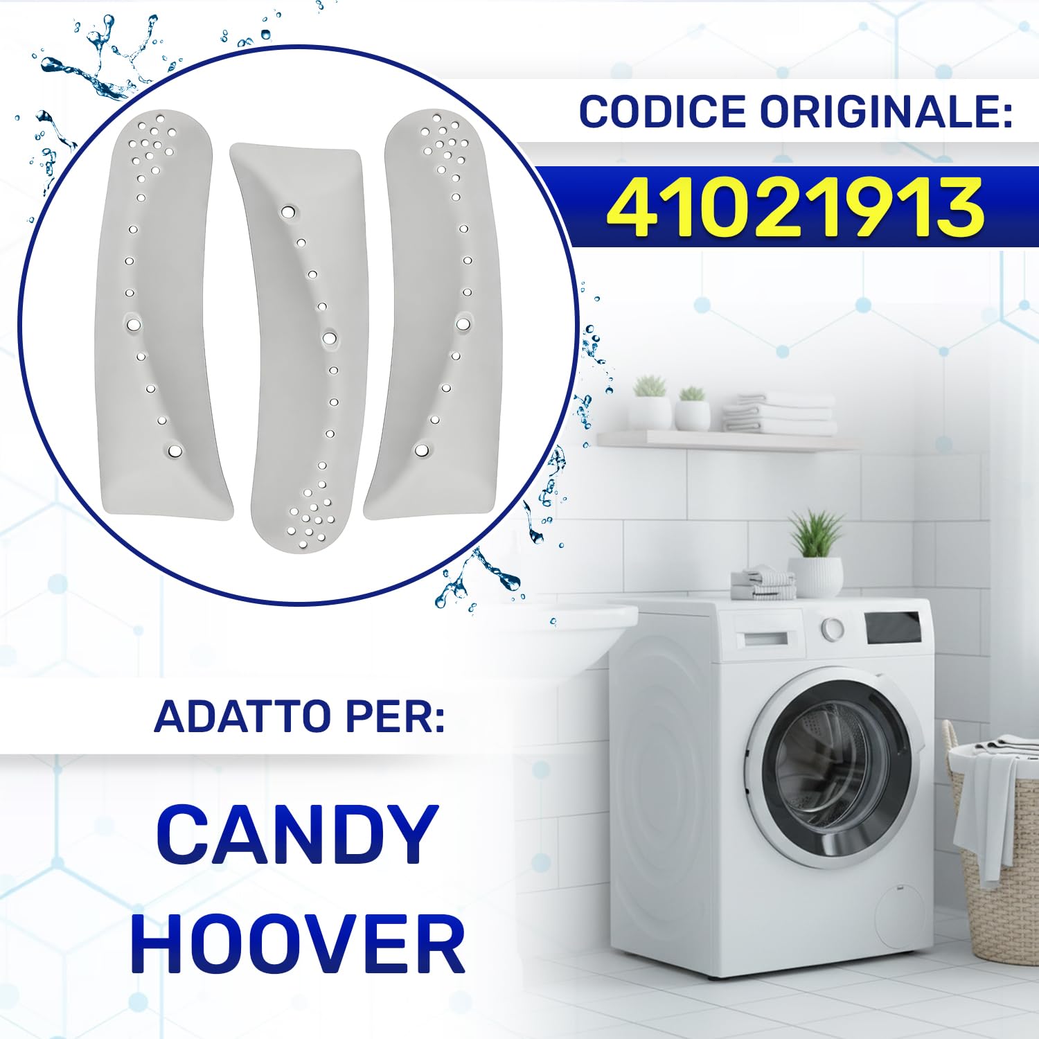 Trascinatore Cestello Lavatrice Per CANDY E HOOVER ZEROWATT – Ricambio Originale 41021914CY