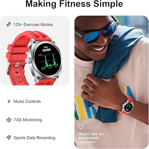 Miniatura 2 de Reloj inteligente FILA, rastreador de fitness AMOLED de 1.43 para hombres y mujeres con más de 130 modos deportivos, rastreador de actividad con