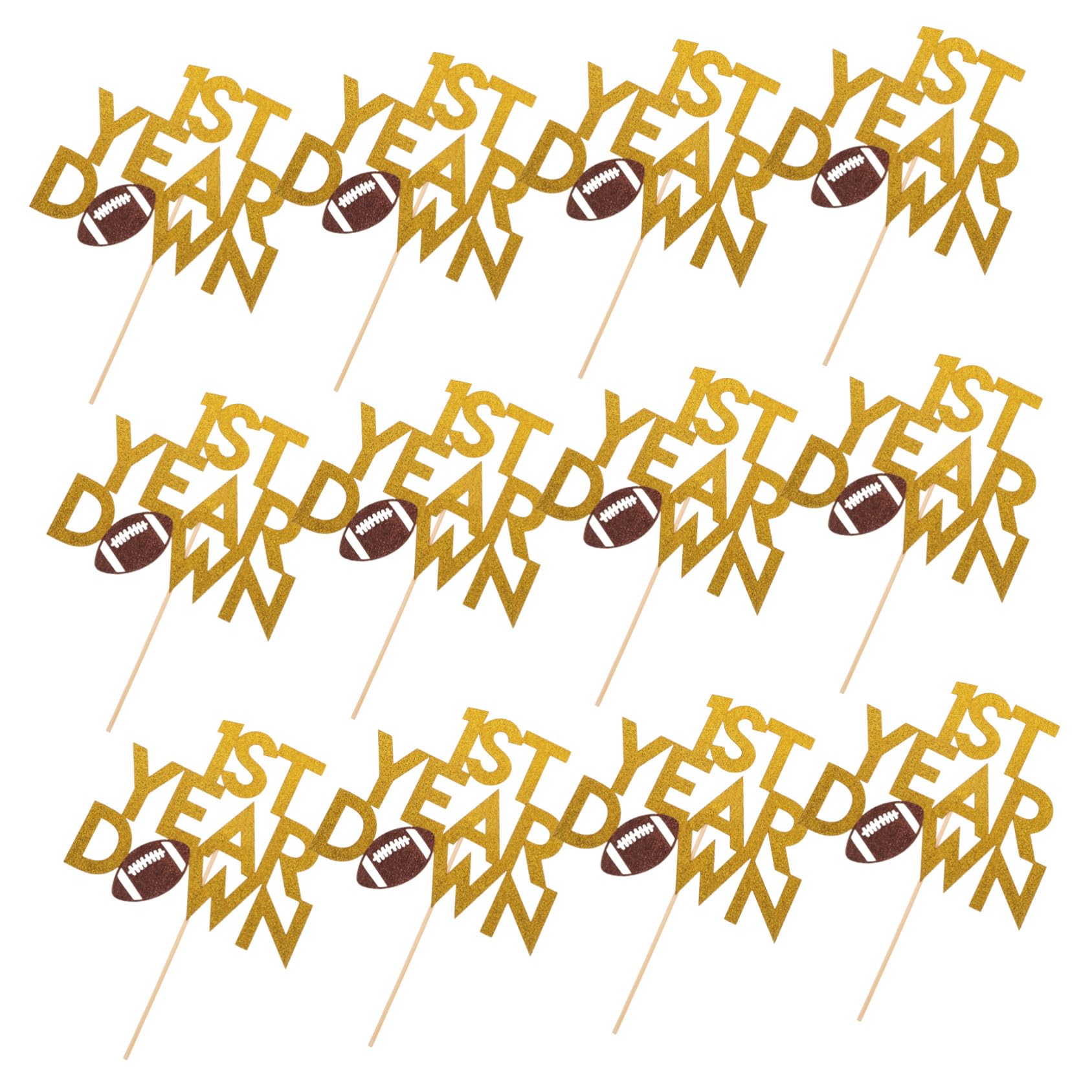 20 Pezzi Decorazioni Torta Rugby Forma di Pallone da Football Americano Topper Cupcake Sportivi per Feste di Compleanno Ragazzi Accessori Riutilizzabili per Party Tema Sportivo