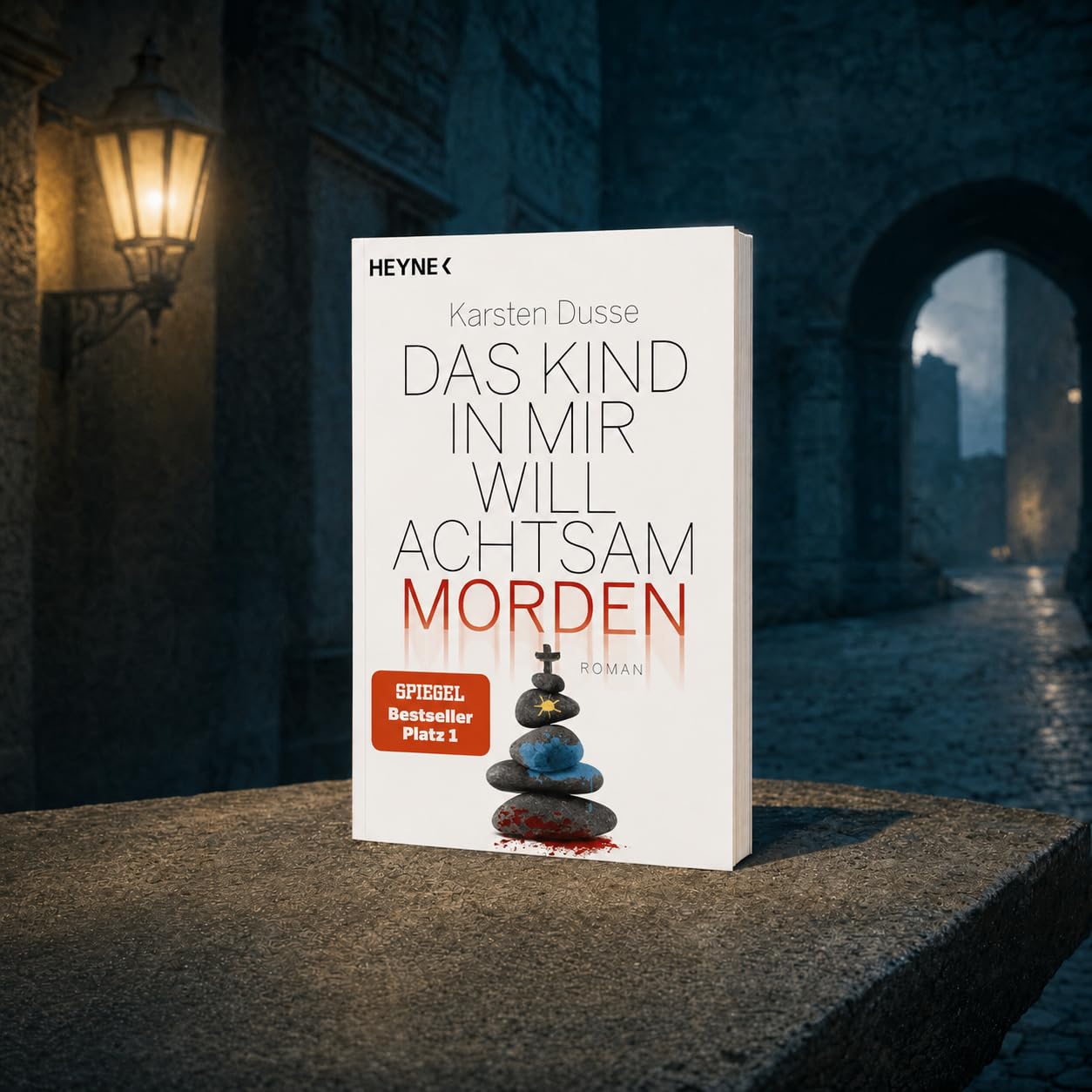 Karsten Dusse - Achtsam morden Reihe Band 1-5 plus Übungsbuch: durch bewusste Ernährung, Das Kind in mir, am Rande der Welt, im Hier und Jetzt - Krimi Bücher mit exklusivem Lesezeichen