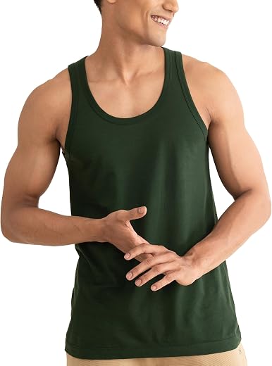 DAMENSCH Neo-Cotton Round Neck Vest for Man, Anti-Bacterial, Shape Retaining Vest, 100% Cotton Banyan for Men, Buttery Sof...