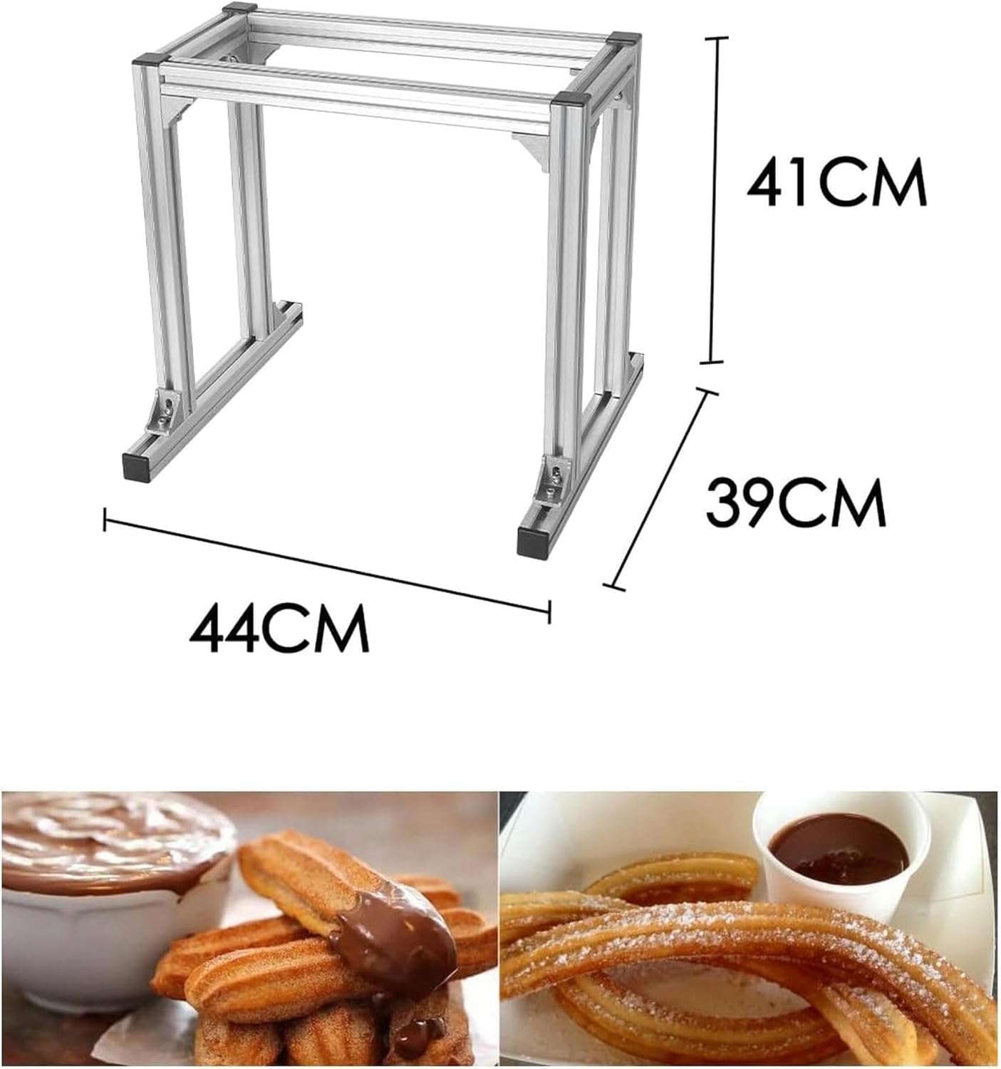 Commercial Machine to Make Churros, Machine of Spanish Stainless Steel Vertical Donuts of 5 L 6 L 6 L and Support ~/