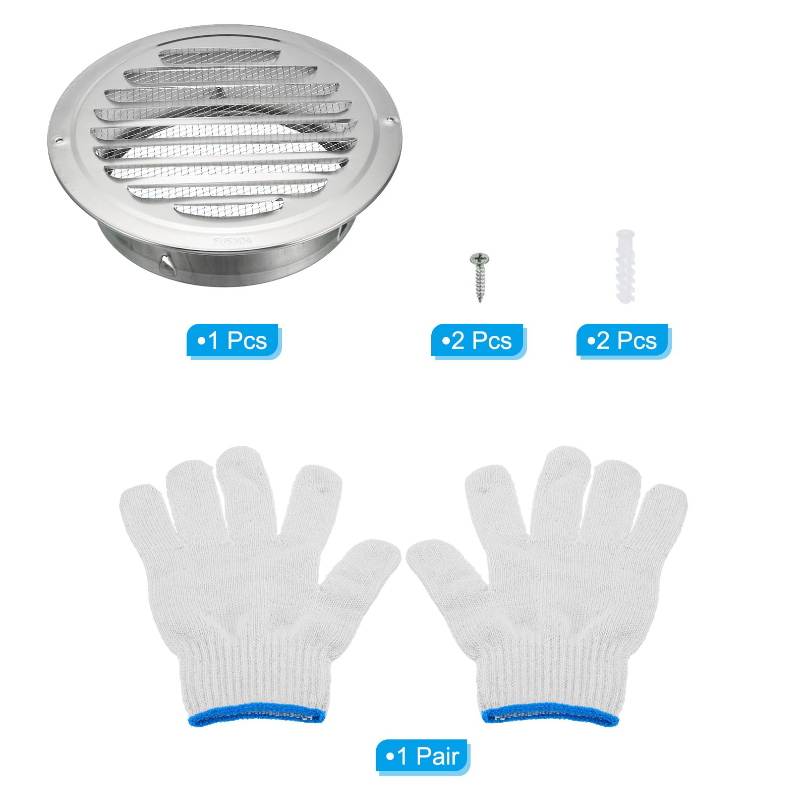 PATIKIL 7" Round Soffit Air Vents - Image 3