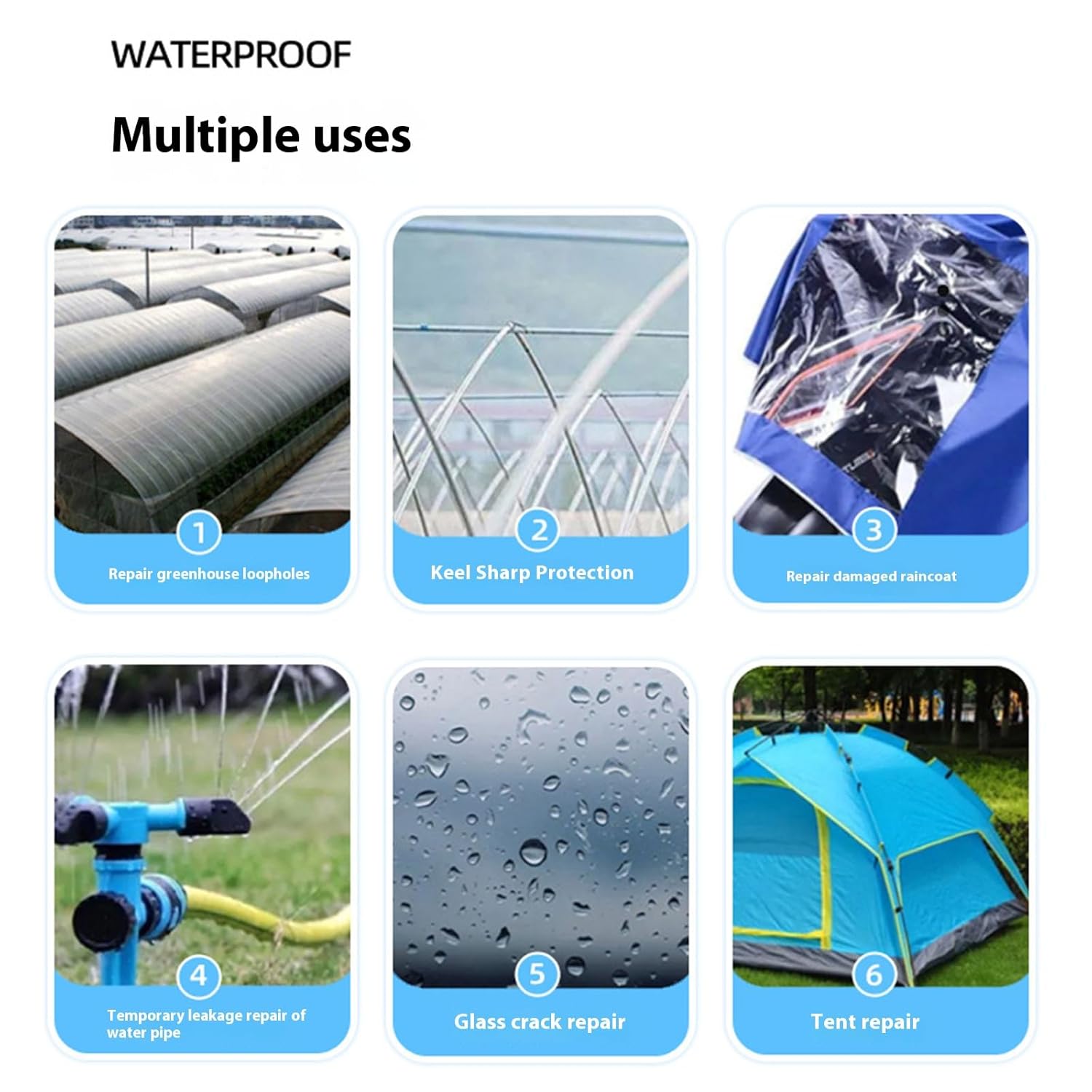 Polytunnel Greenhouse Clear Polythene Repair Tape(200-25)