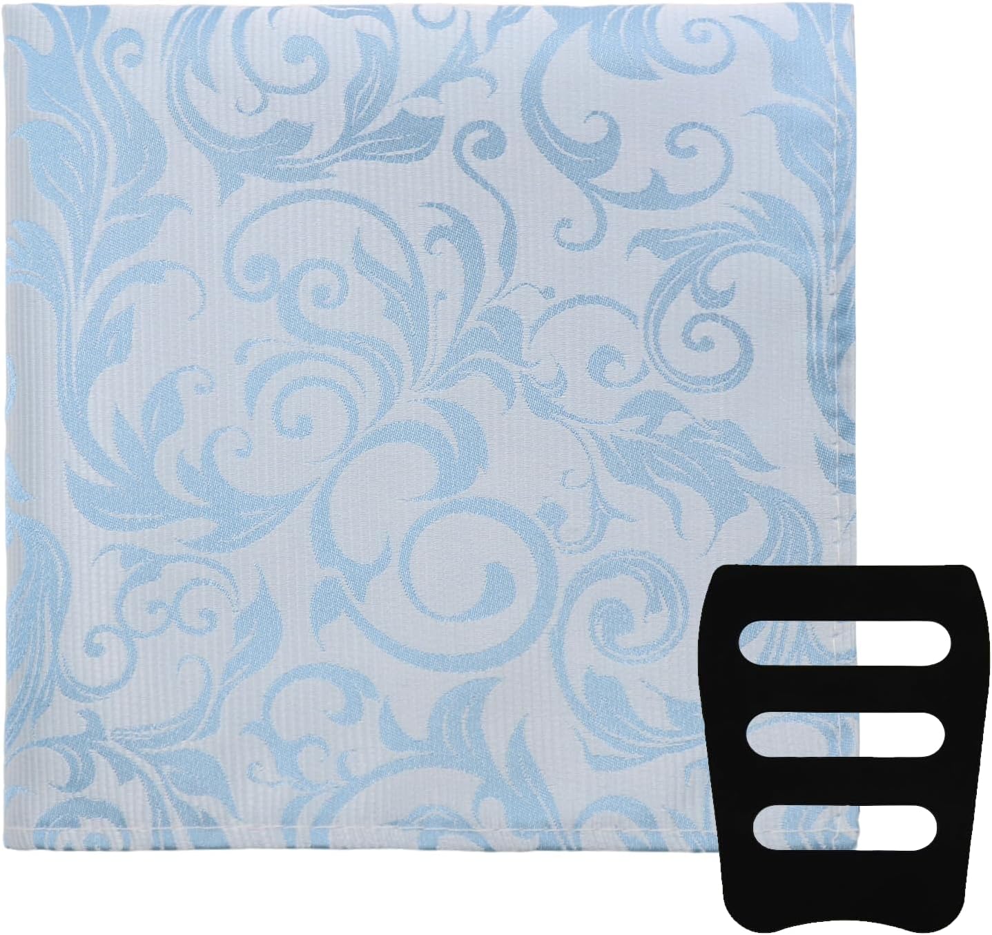 Paisley Pocket Squares for Men, Chic Mens Handkerchiefs with Men's Pocket Square Holder for Prom Party Business